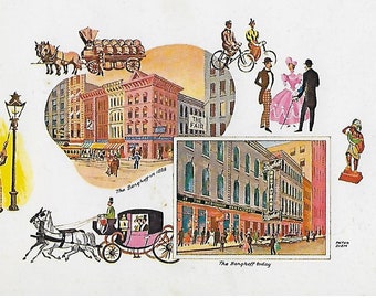 Vintage Mid Century Unused Restaurant Advertisement Postcard - The Berghoff - Chicago, IL