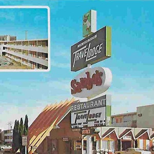 Carte postale de voyage vintage inutilisée - Travel Lodge South - Las Vegas, NV - États-Unis