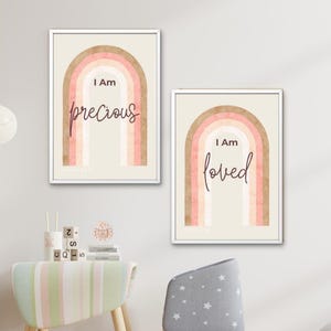 Rainbow Bible Verse Prints: Christian Nursery Decor (Digital Download 8x10 PNGs)