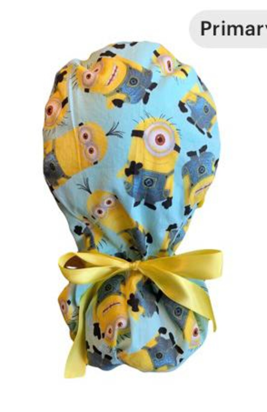 Minions Mint Blue Ponytail Scrub Hat, Satin Lined, FREE SHIP, Medical ...