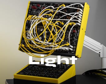 Light - Eurorack Case up to 66hp, 550g, VESA Mount, Color Panels, Custom Size & Depth