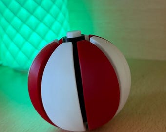 Pelota antiestrés con clicker impresa en 3D: juguete antiestrés de escritorio hecho a mano