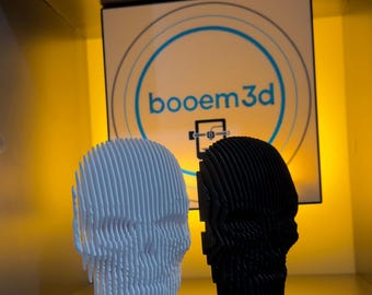 Máscara de calavera de terror impresa en 3D / Decoración de ciencia ficción de estilo cuántico - Vecna 2 piezas
