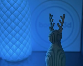 Ciervo minimalista: escultura decorativa moderna impresa en 3D, decoración del hogar de estilo escandinavo, regalo único
