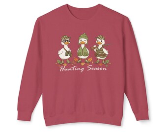Sudadera de cuello redondo para la temporada de caza de patos - Ropa para actividades al aire libre