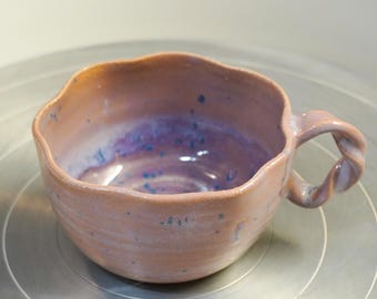 Pink-blaue Tasse