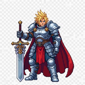 1 Personalized custom Pixel Art Game Character, 8-Bit/16-Bit Retro Sprite, Digital Download