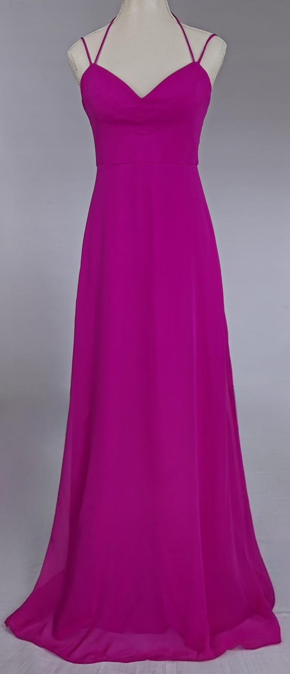 BCBG Max Azria Silk Maxi Dress in Magenta Refreshed With Matching