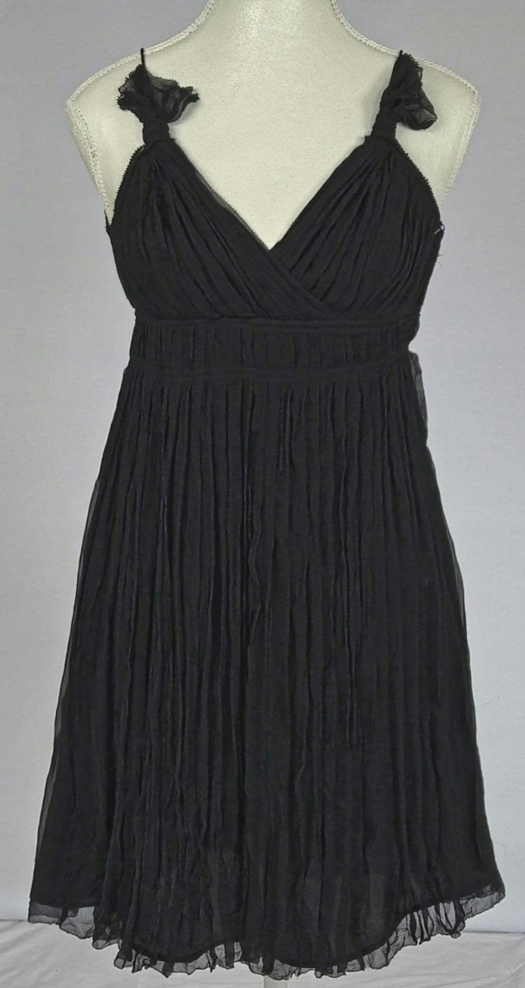 club monaco black dress Silk – Pleated Mini Slip Dress Size 00 Pants Allover pleats add movement Color:Sea Sky Stripe A-line Billowing Chiffon Wedding Silver Sequin Fringe Midi Slip Dress