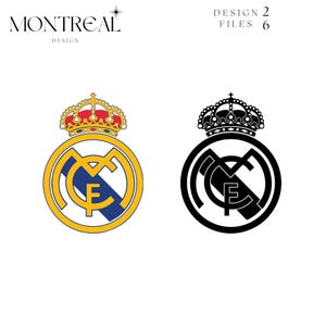 Real Madrid Fussball Logo -Svg-Png-Pdf- ~ Tshirt ~ Shirt ~ Hoodie ~ Cupa ~ Aufkleber ~ Digital Prints ~ Cricut ~