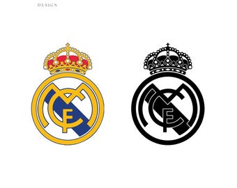Real Madrid Football Logo -Svg-Png-Pdf- \ Tshirt \ Shirt \ Hoodie \ Cupa \ Stickers \ Digital Prints \ Cricut \