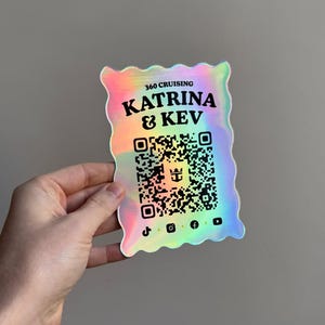 Holographic Cruise Magnet with QR Code - for Content Creators and Travel Agents
