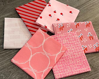 Pacote de Tecidos Fat Quarter Selecionados (6 peças)