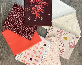 Pacote de Tecidos Fat Quarter Selecionados (8 peças)