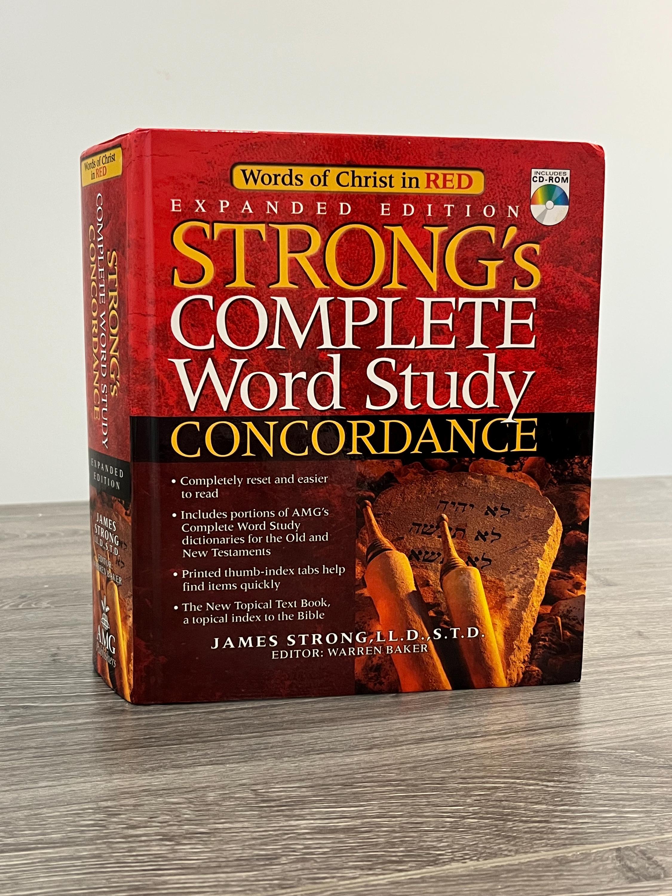 Strongs Complete Word Study Concordance (with CD) Expanded Edition