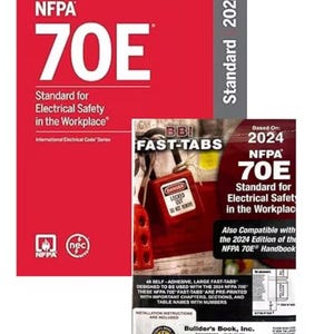 NFPA 70E Standard for Electrical Safety in The Workplace 2024 Edition with BBI Fast Tabs 2024
