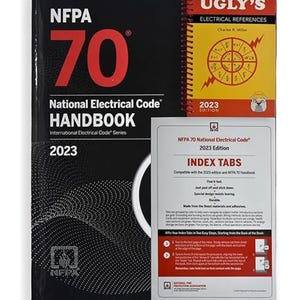 NEC 2023 Handbook, National Electrical Code 2023 Harbound, NFPA 70 with Ugly&#39;s Electrical Ref 2023 Spiral
