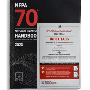NFPA 70, National Electrical Code Handbook, 2023 Edition Hardcover + INDEX TAB