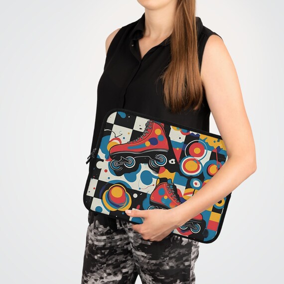 Sparkle Colorful Roller Blade Laptop Sleeve Laptop Case