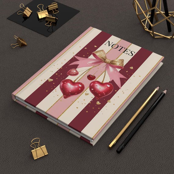 Sparkle Cherry Bomb Note Journal