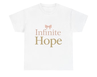 Cozy Heavy Cotton Tee - "Infinite Hope" Inspirational Shirt