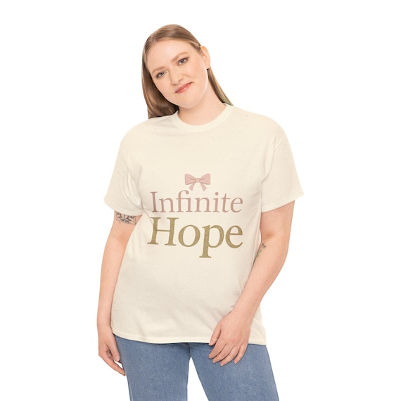 Sparkle Cozy Cotton Tee - "Infinite Hope" Inspirational