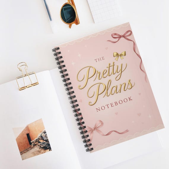 Pretty Plans 2026 Notebook | Spiral Ruled