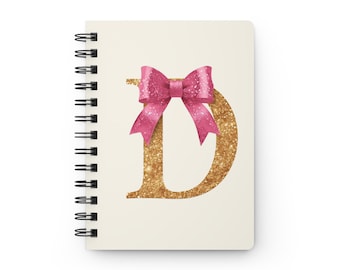 Personalized Monogram Journal Notebook " D"
