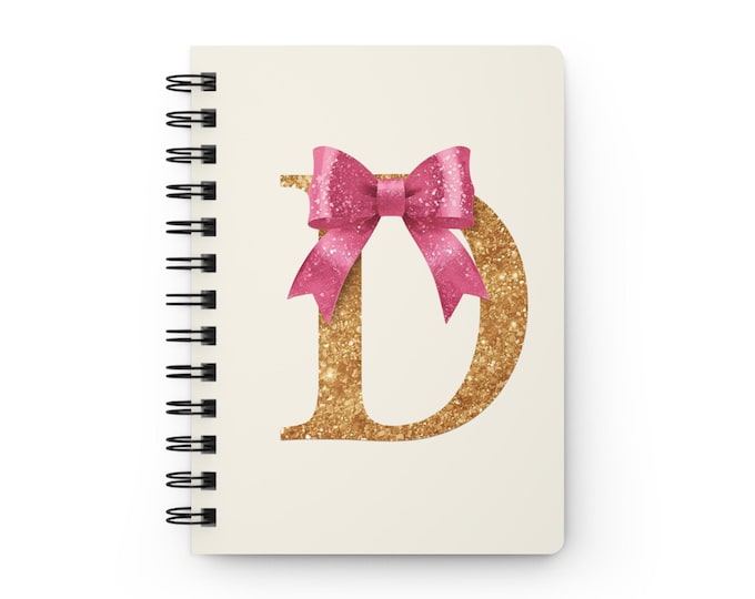 Personalized Monogram Journal Notebook " D"