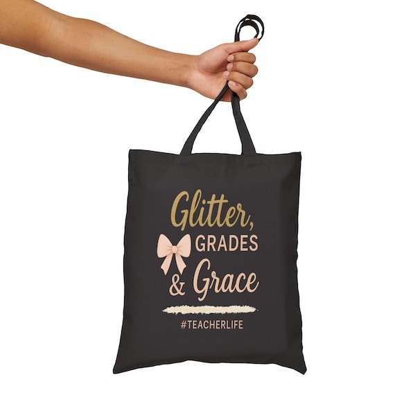 Sparkle Teacher Life Inspirational Tote Bag