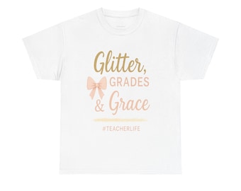Teacher Life Glitter Tee