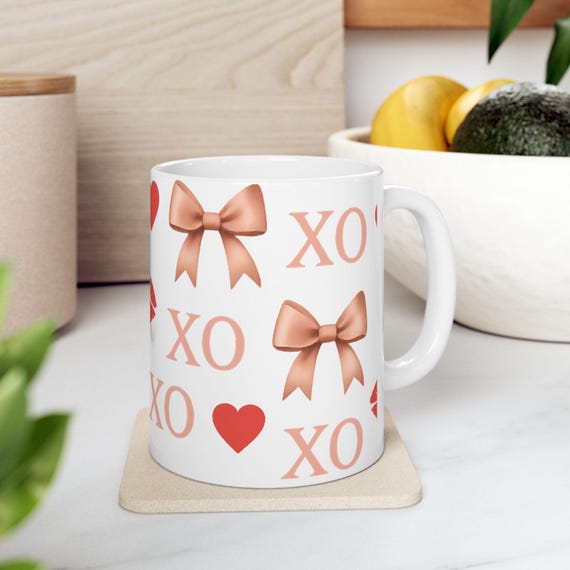 Touch of Sparkles XO Ceramic Mug