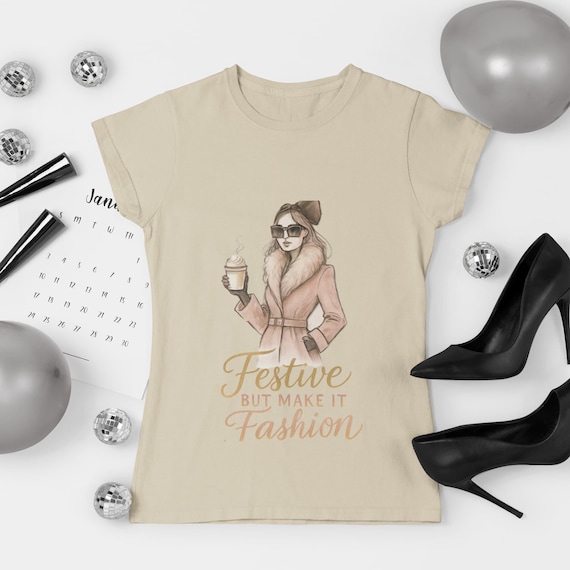 Coquette Christmas T-Shirt | Festive Fashion Graphic Tee
