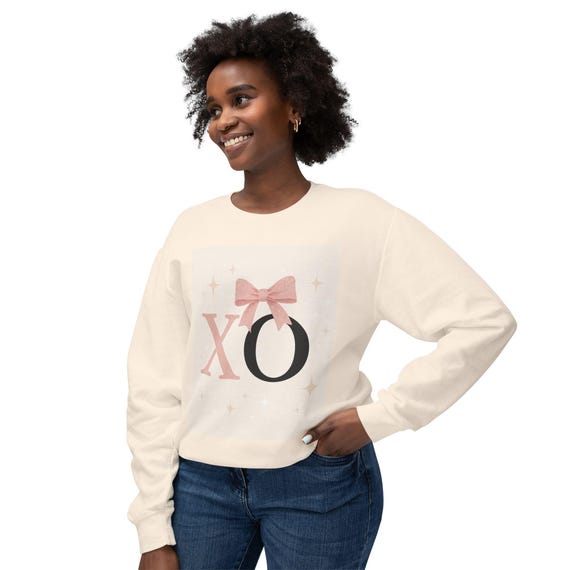 Romantic SparkleXO  Sweatshirt, Cozy Casual Wear, Stylish Lounging