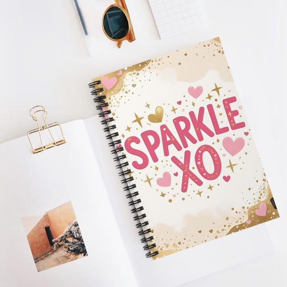 Daz'l Sparkle XO Spiral Notebook