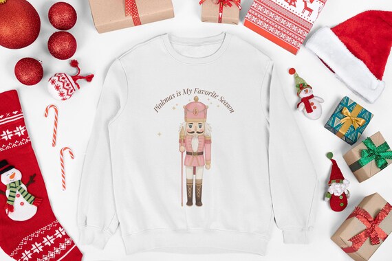 Pinkmas Nutcracker Sweatshirt: Coquette Christmas Sweater