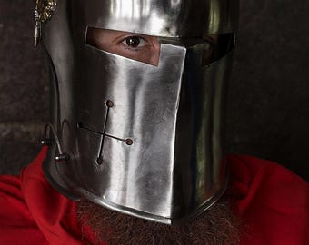 Full Medieval Knight Armor Suit Handcrafted Steel Armor with Chainmail Authentic Gothic Combat Armour for Display, LARP, Halloween Cosplay