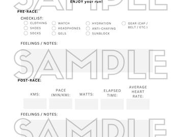 Marathon & Half Marathon Training Planner – 16-Week Running Tracker (PDF)