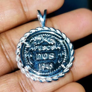 Dos Pesos Coin Necklace - Etsy