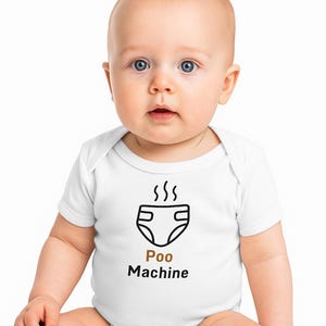 Professional Poep Machine – grappig babyrompertje voor luierprofessionals | Meerdere kleuren beschikbaar
