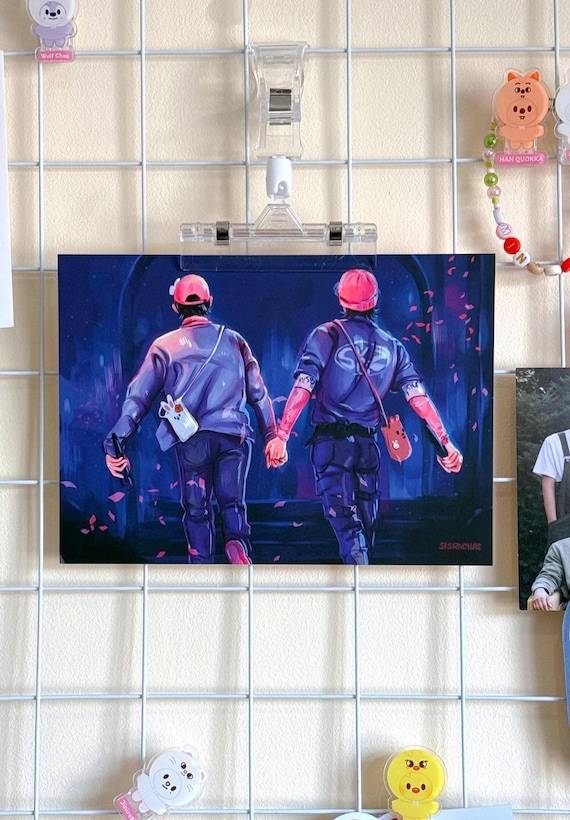 Han and Lee Know / Minsung Stray Kids Art Print (Postcard size)