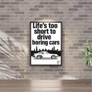 Porsche 911 Poster - Porsche Poster, Art Print , Vintage car poster, minimalistic porsche wall art illustration , Fathers Day, Vintage