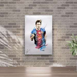 Poster di Messi - Poster di calcio d'arte digitale, regali per lui, poster di calcio, stampe di calcio, carta da parati di calcio, poster digitale