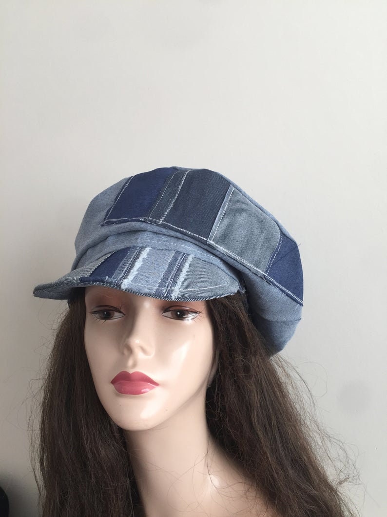 Cappello da pittore in stile francese, con fiocco rosa, da donna, in