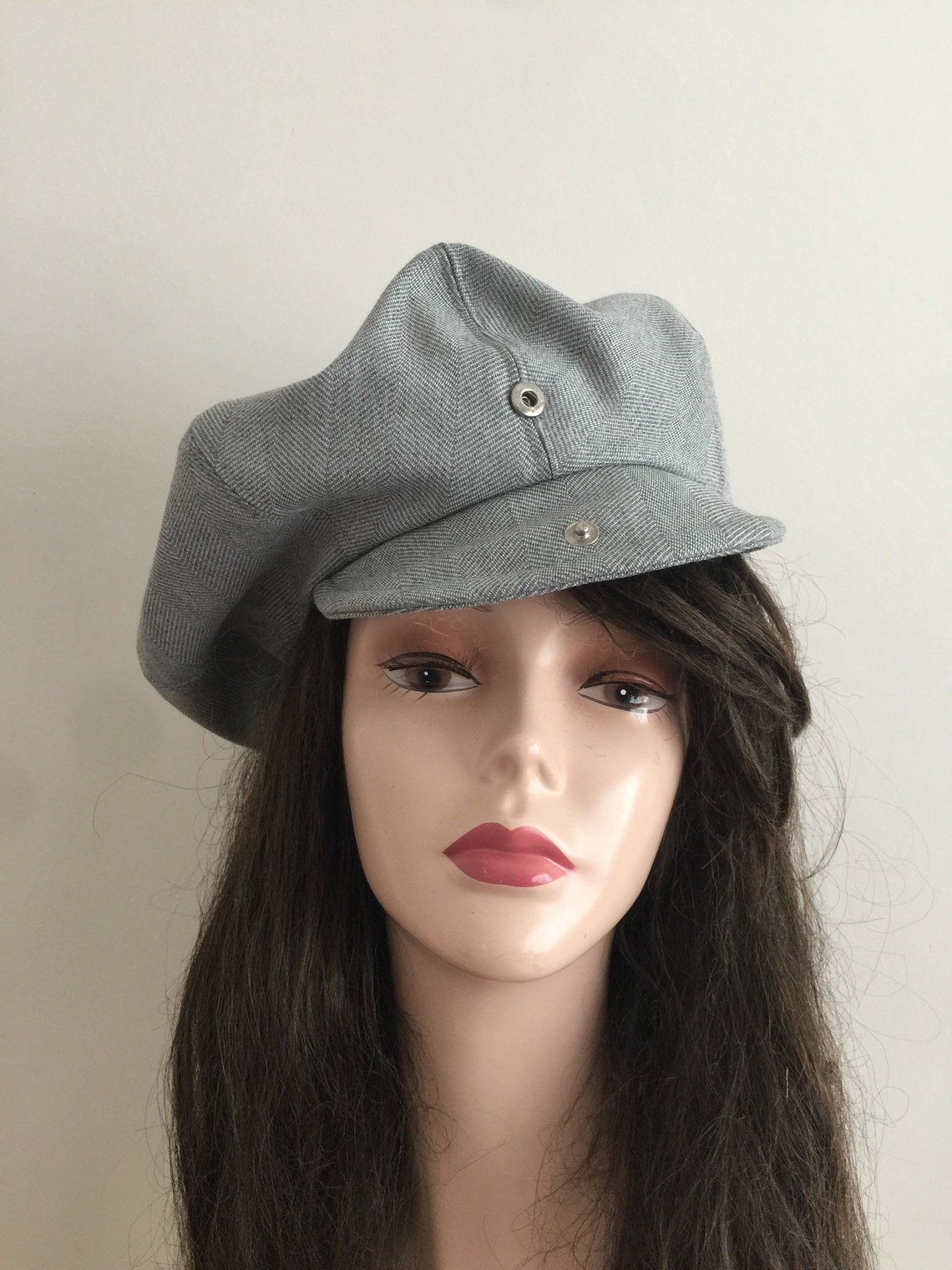 Grey Newsboy Hat Slouchy Beanie Beret Summer Newsboy Cap | Etsy