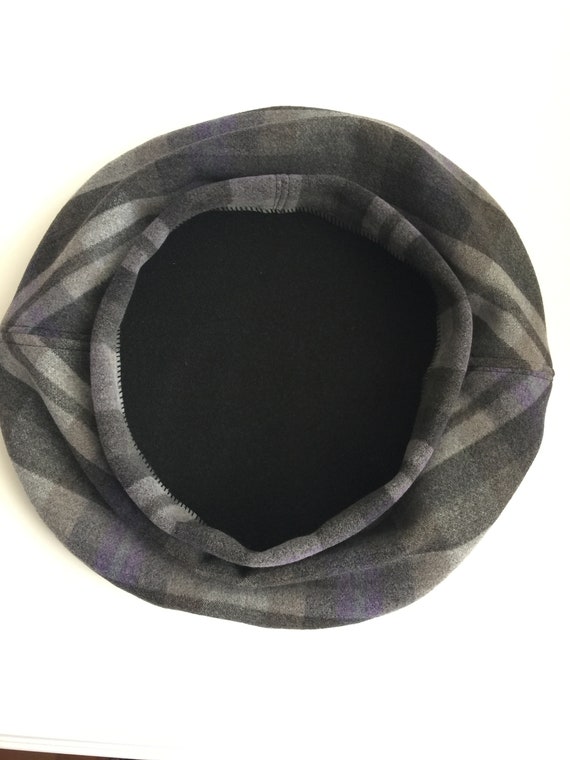 Sombrero a cuadros en gris gris para la - Etsy España