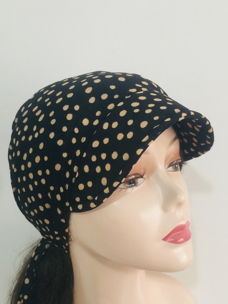 Leopard Hair Bandana sun Visor Cap With Ties Beach Hat Etsy
