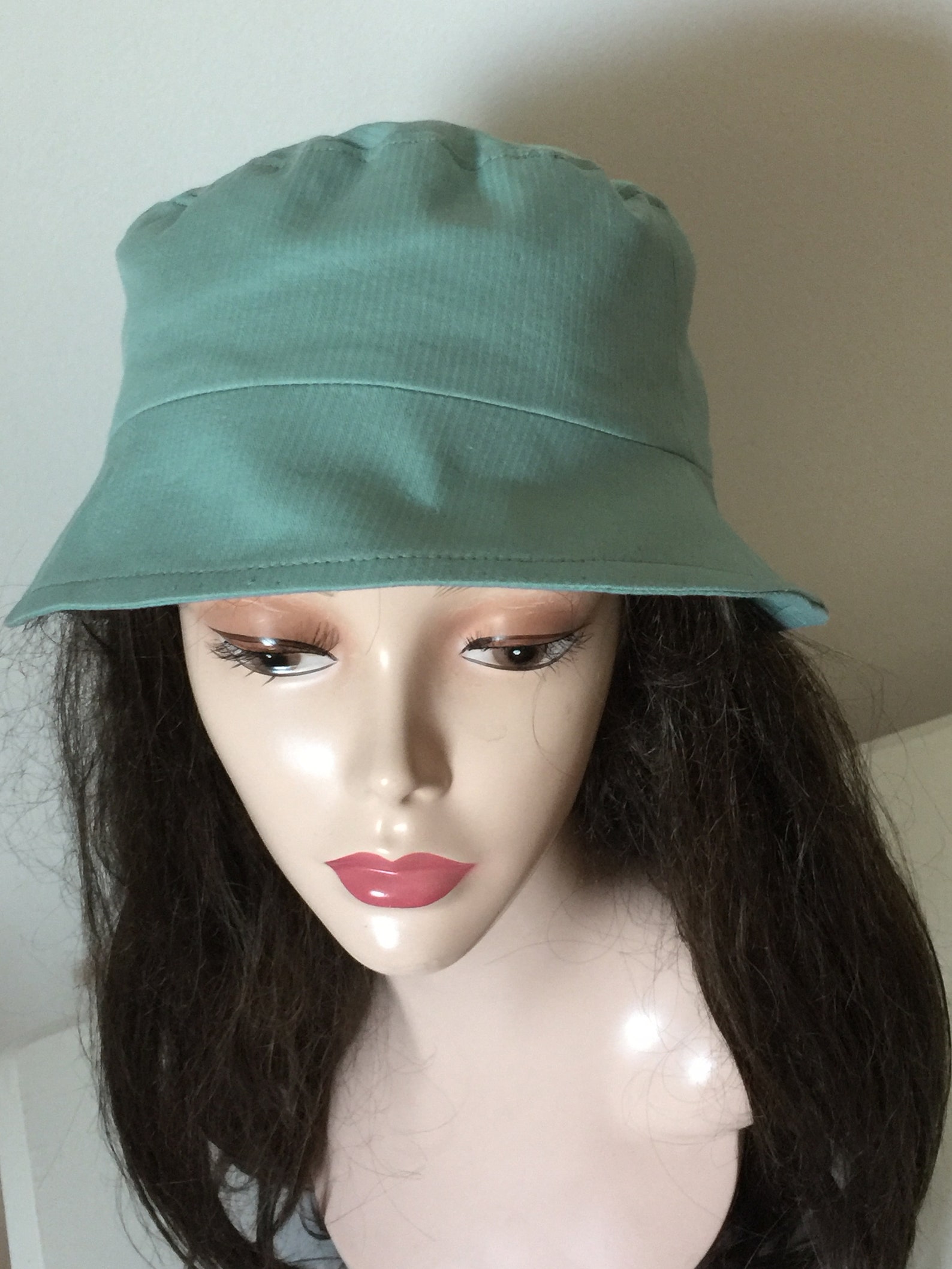 Green Bucket Hat Travel Hat Seafoam Mint Sage Green Hat Etsy