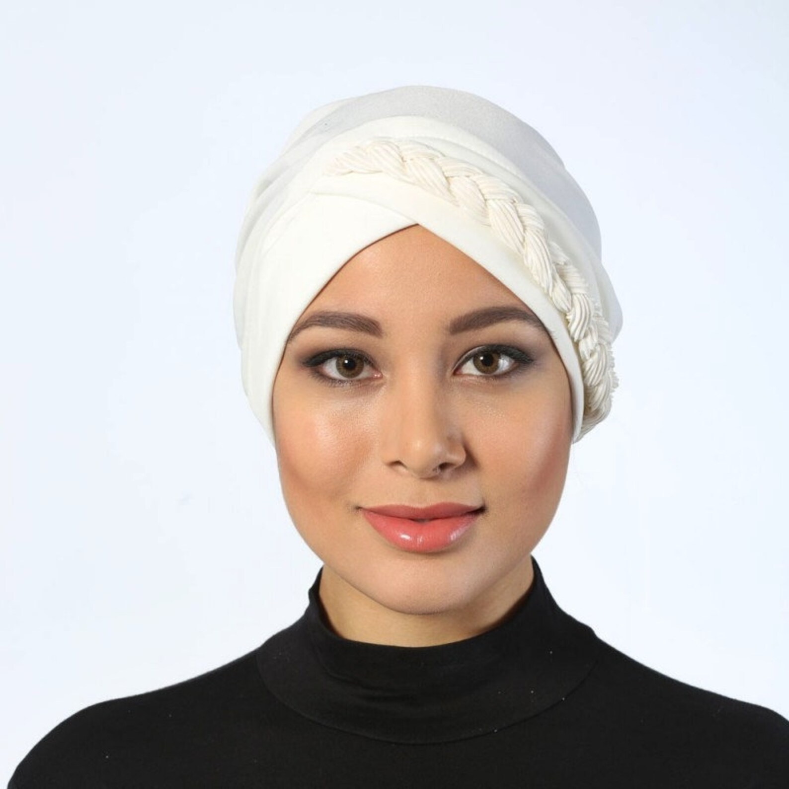 Blush Pink Turban Turban Headwrapfashion Turban Capbraided Etsy