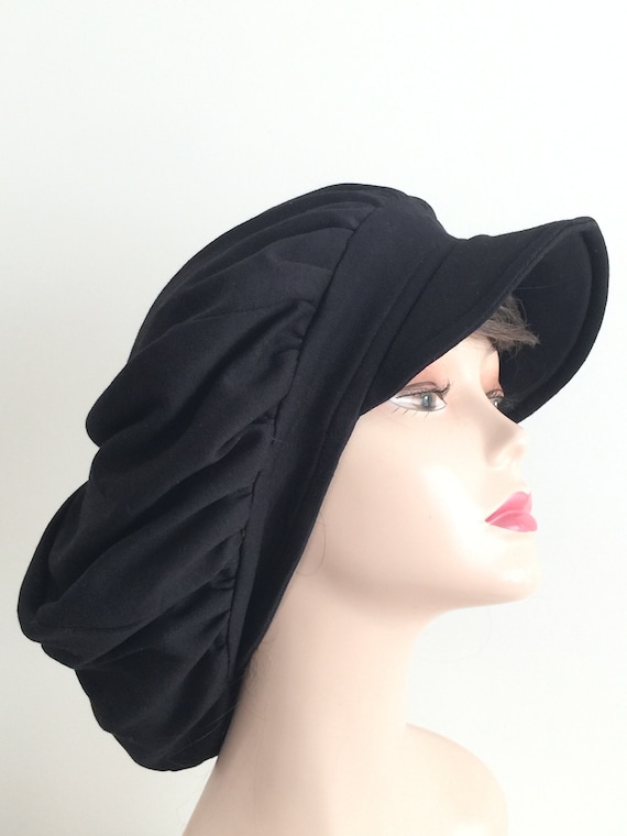 large newsboy hat